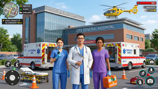 City Ambulance Rescue Sim Game screenshot 10