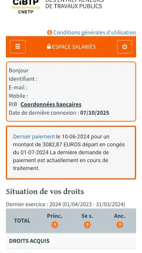 CNETP Salarié screenshot 2