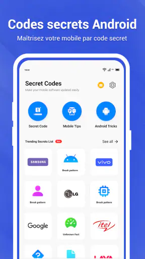 Codes secrets et hacks mobiles screenshot 11
