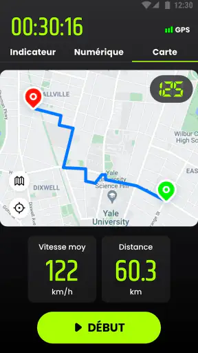 Compteur de Vitesse GPS - km/h screenshot 3