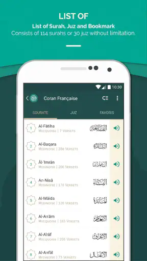 Coran Français screenshot 3