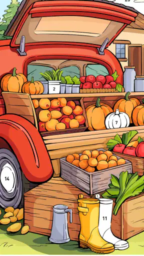 Country Farm Coloring Book screenshot 1