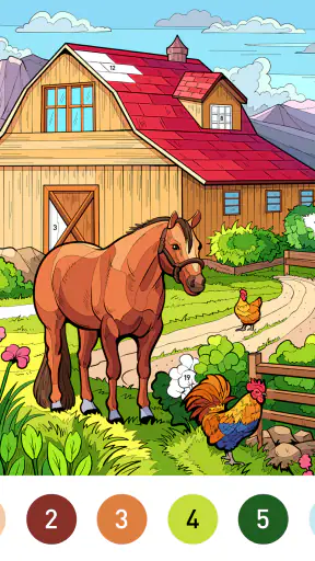 Country Farm Coloring Book screenshot 12