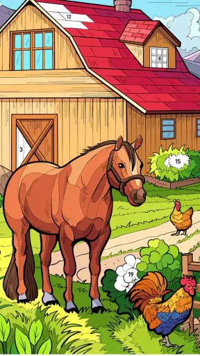Country Farm Coloring Book screenshot 2