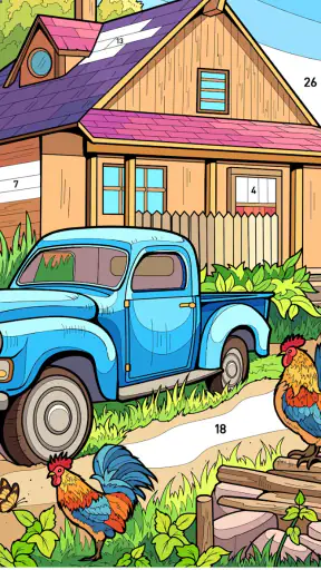 Country Farm Coloring Book screenshot 3