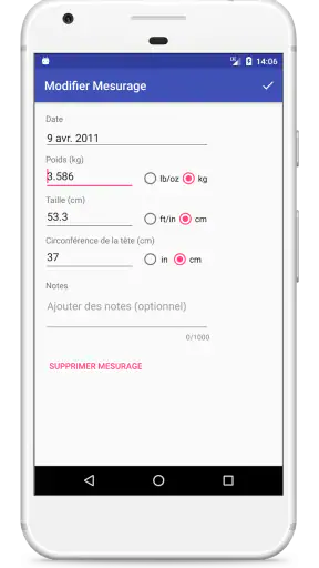 Courbes de Croissance screenshot 8