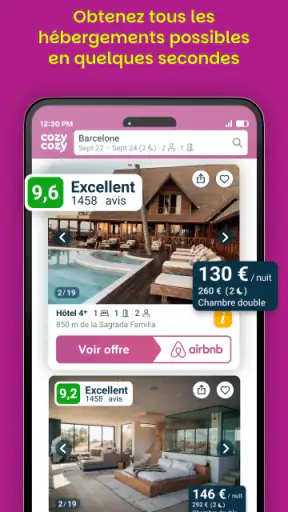 Cozycozy Tous les Hébergements screenshot 3