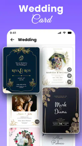 Créateur cartes d'invitation screenshot 1