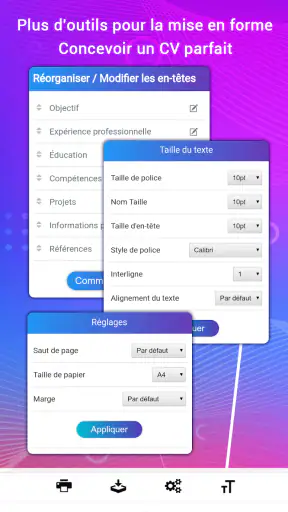 Créer CV, Lettre de motivation screenshot 12