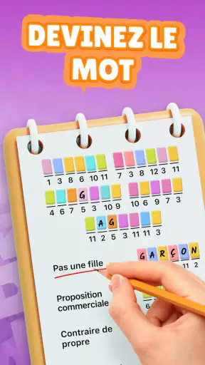 Crostic－Jeu de Mots Croisés screenshot 1