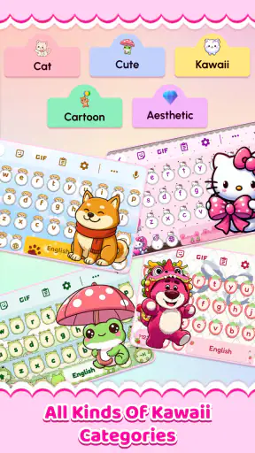 Cute Keyboard: Clavier Emoji screenshot 4
