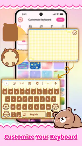 Cute Keyboard: Clavier Emoji screenshot 5
