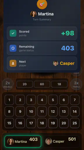 Darts Counter Fléchettes Score screenshot 6