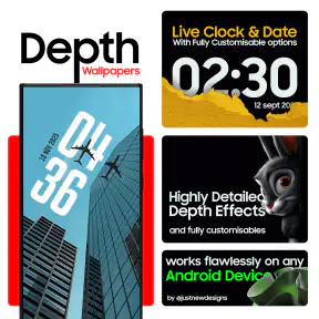 Depth Wallpapers & Live Clock screenshot 8