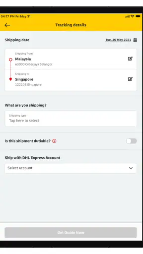 DHL Express Mobile screenshot 10