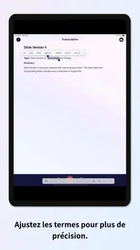 Dicte: Assistant IA réunions screenshot 10