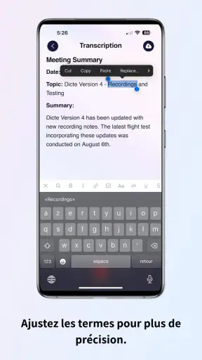 Dicte: Assistant IA réunions screenshot 4