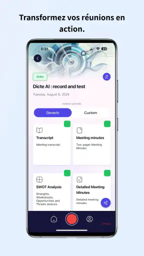 Dicte: Assistant IA réunions screenshot 5
