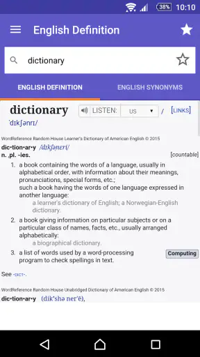 Dictionnaire Anglais-F WordRef screenshot 2
