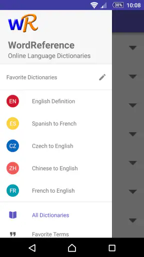 Dictionnaire Anglais-F WordRef screenshot 5