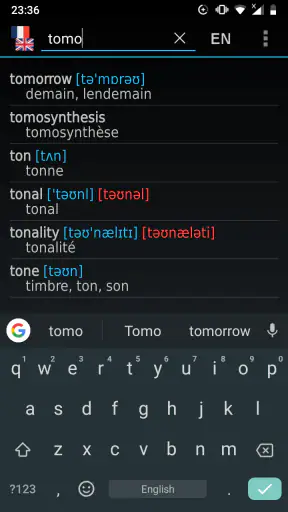 Dictionnaire Anglais-Français screenshot 3
