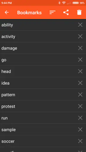 Dictionnaire Anglais - Offline screenshot 3