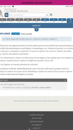 Dictionnaire de l’Académie screenshot 7