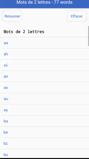 Dictionnaire de Scrabble screenshot 3