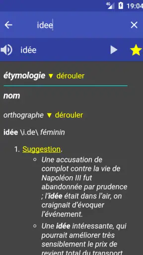 Dictionnaire Français screenshot 2