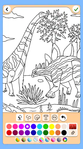 Dinosaures jeu de couleur screenshot 11