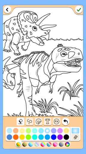 Dinosaures jeu de couleur screenshot 2