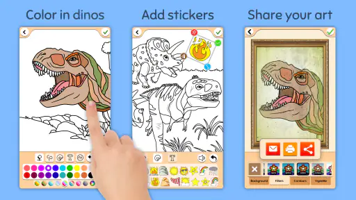 Dinosaures jeu de couleur screenshot 5