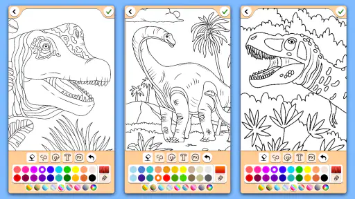 Dinosaures jeu de couleur screenshot 7
