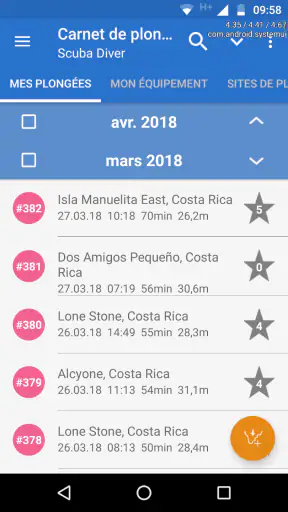 DiveMate (Carnet de Plongée) screenshot 3