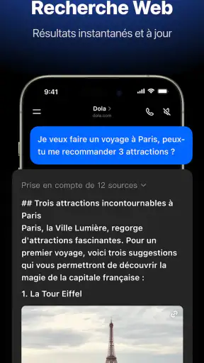 Dola : assist. IA intelligent screenshot 3