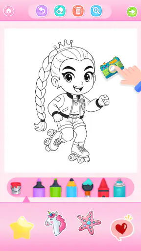 Doll Princess Coloring Games screenshot 10