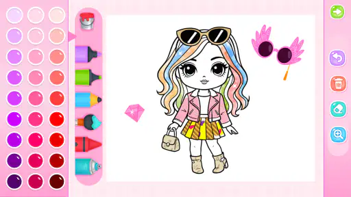 Doll Princess Coloring Games screenshot 11