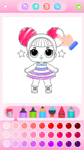 Doll Princess Coloring Games screenshot 7