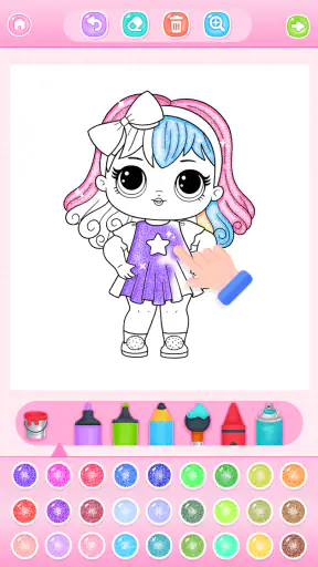 Doll Princess Coloring Games screenshot 8