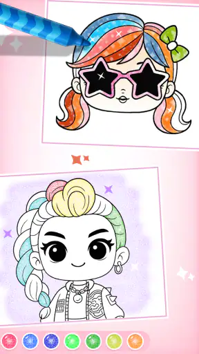 Doll Princess Coloring Games screenshot 9