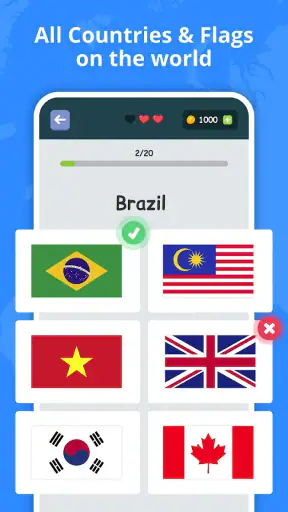 Drapeaux des Pays : Jeu Quiz screenshot 10