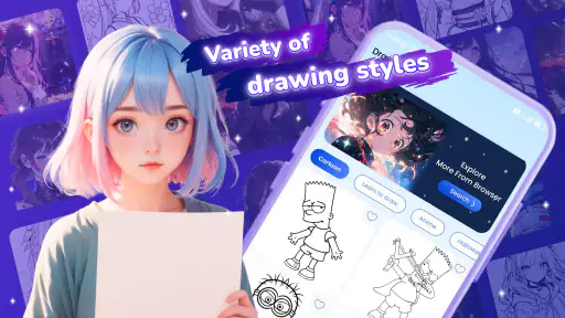 Draw Anime: Paint & Sketch App screenshot 12