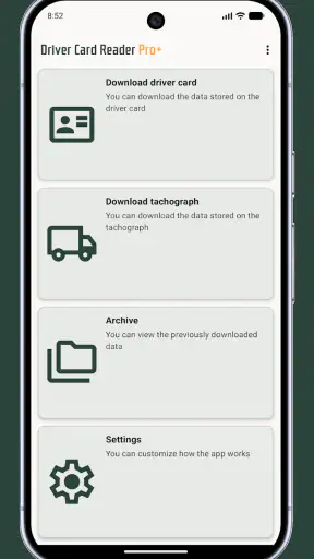 Driver Card Reader Pro+ screenshot 1