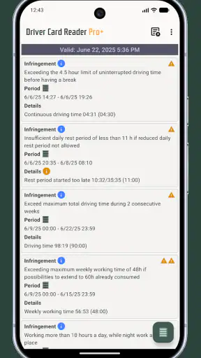 Driver Card Reader Pro+ screenshot 6