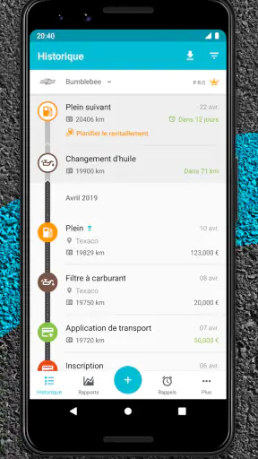 Drivvo - Suivi frais auto screenshot 1