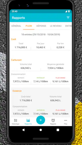Drivvo - Suivi frais auto screenshot 3