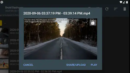 Droid Dashcam DVR screenshot 2