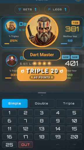 Easy Darts Scorer: Scoreboard screenshot 3