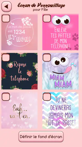 Écran de Verrouillage Fille screenshot 2