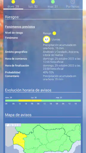 Aemet: météo et radar Espagne screenshot 6